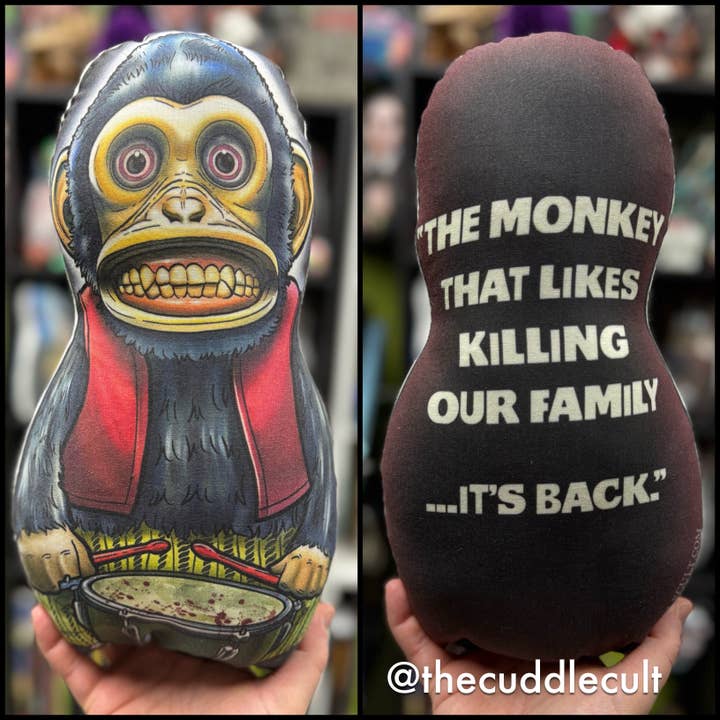The Monkey Evil Killer Toy Inspired Plush Doll or Ornament for wholesale by The Cuddle Cult