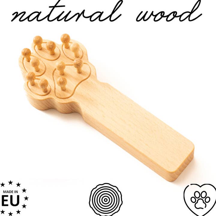 Wooden Massage Tool Brush for Dogs, Cats, Horses, Massager for wholesale by Tuuli GmbH