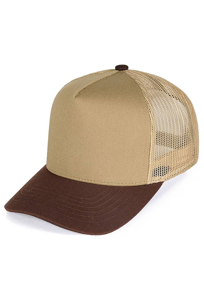 Hana – boné - Mulher por atacado – Boné trucker Hana com traseira em tela e ajuste snapback multicolorido em algodão2