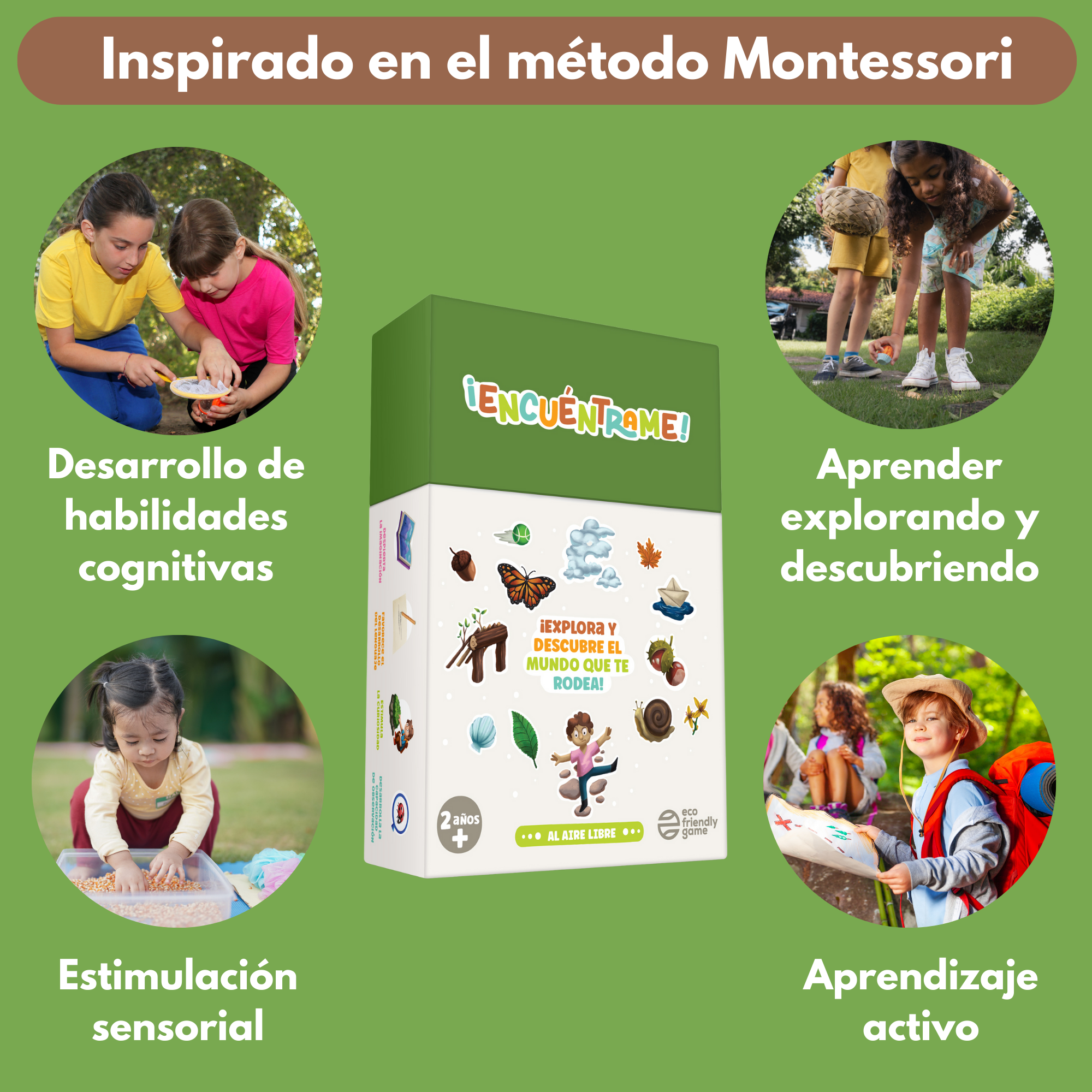 Oh Happy Games - Jeux de société - Wholesale Brain Game - Kids - Find Me! Outdoor – Montessori Educational Game for Children Aged 2 to 6 Years5
