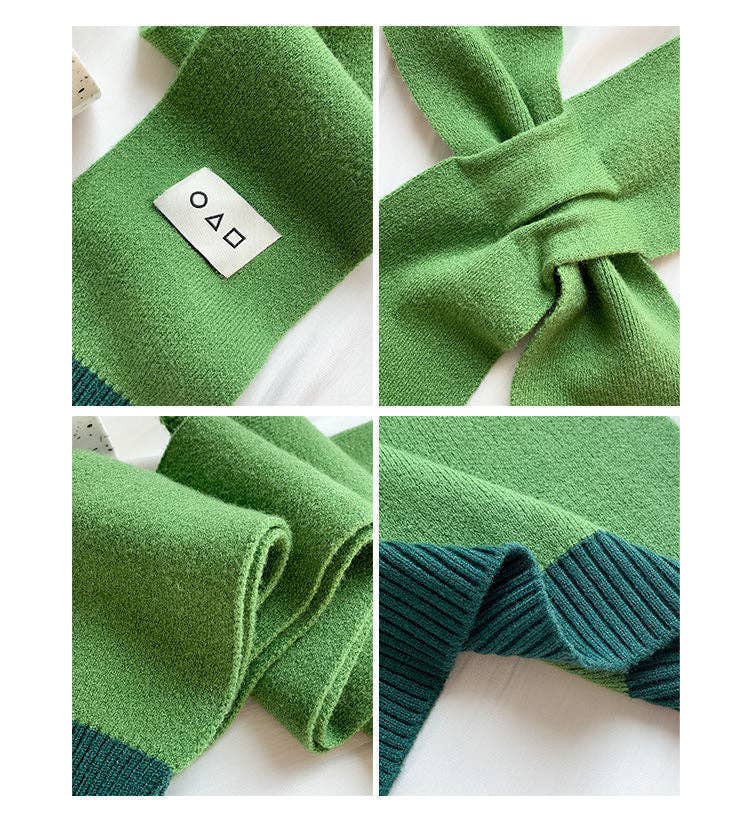 VividLux - Wholesale Wrap - Women's - Cozy Colorblock Knit Shawl17