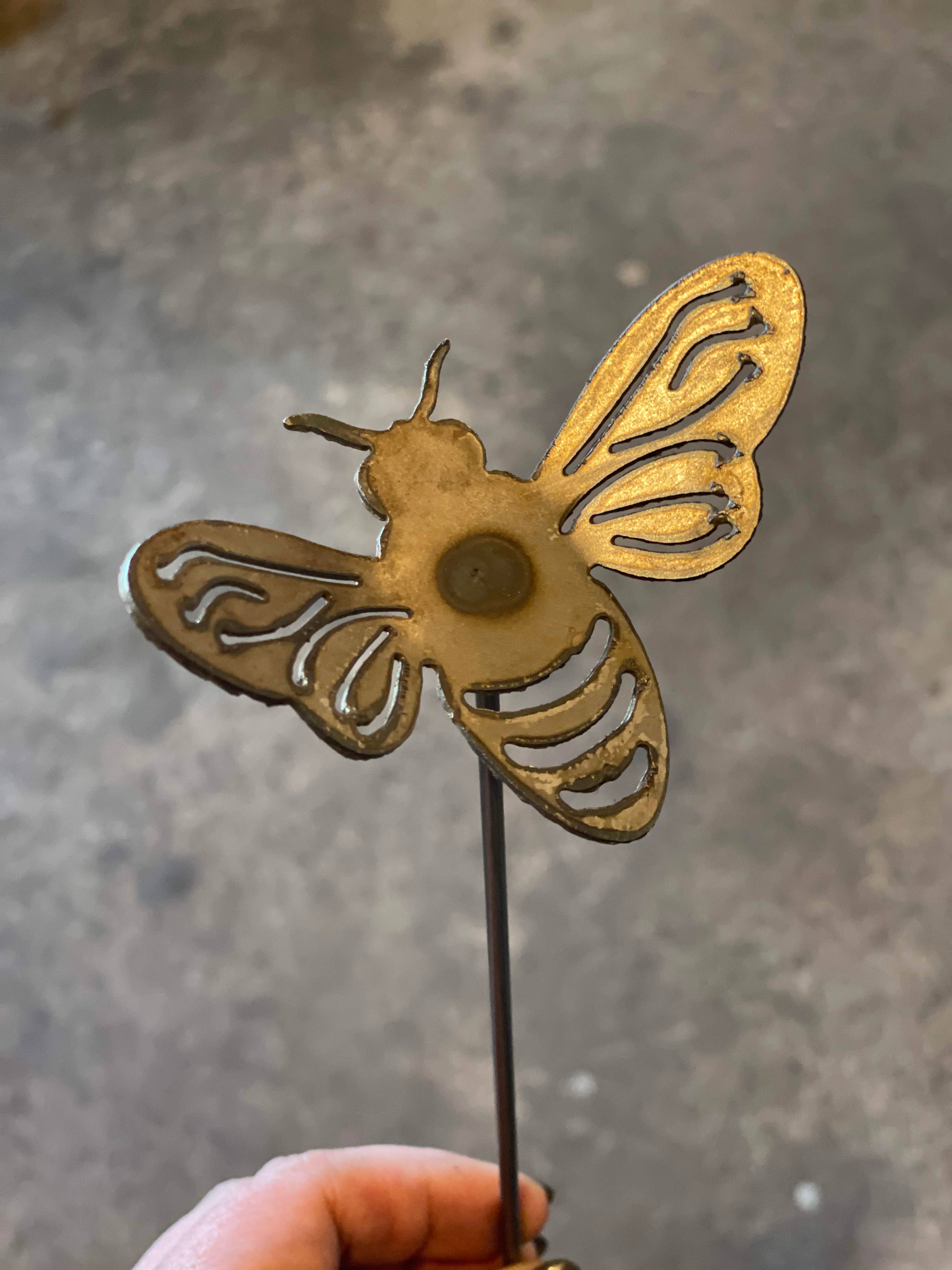 608 The Factory - Wholesale Garden/Lawn Stake - Metal Bumble Bee Garden Stake Set of 24 Pollinators6
