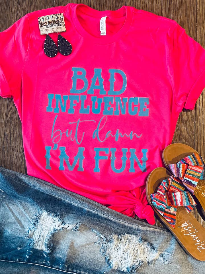 Southern Attitude Designs Inc - Wholesale T-Shirt (Graphic) - Women's - Damn I'm Fun