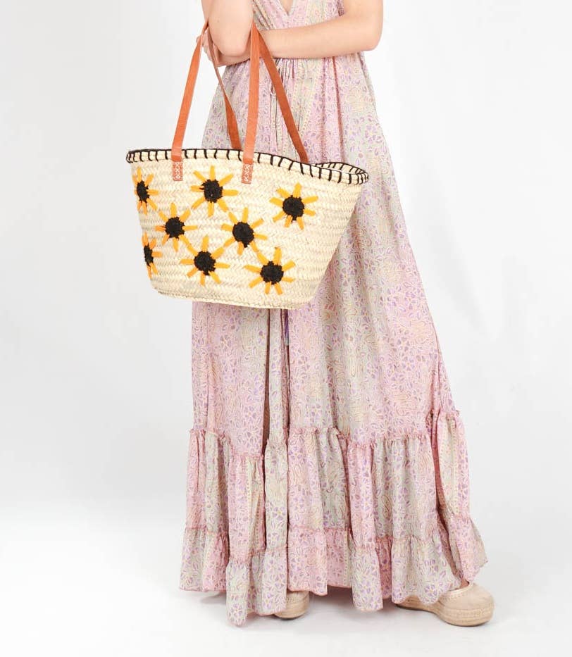 DarKech – Großhandel Strandtaschen – Handgewebte Strohtasche Sommer-Strandtasche mit Lederriemen8