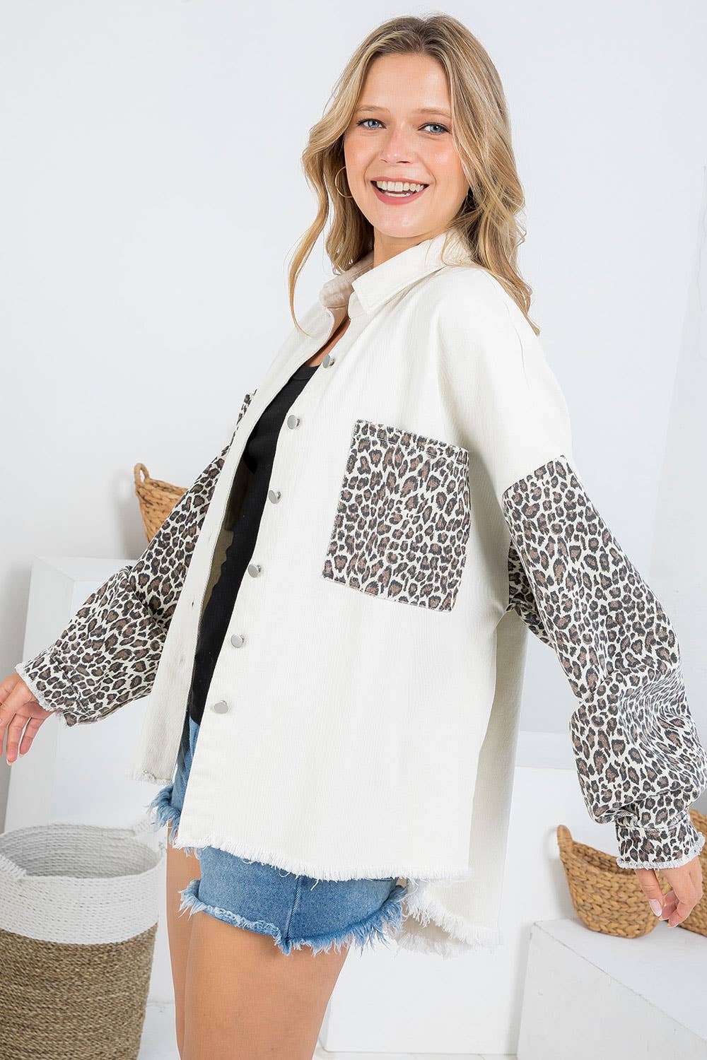 Sweet Lovely by Jen – wholesale Jeansjackor – Dam – SW292 LEOPARDMÖNSTRAD JEANSJACKA11