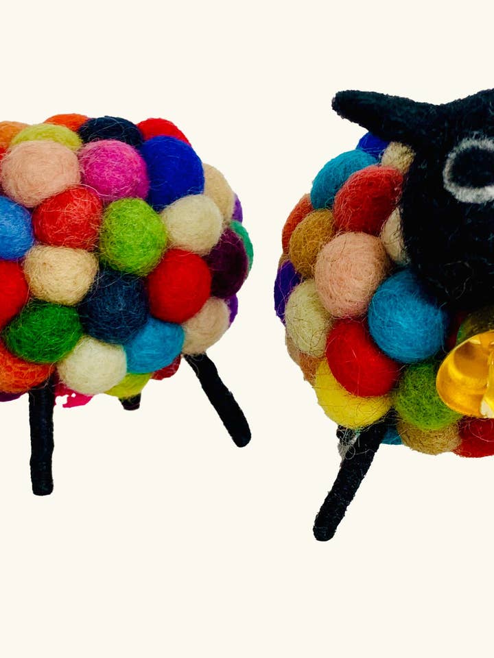 Bah Bah Multi-colored Sheep for wholesale by Pomegranate Moon