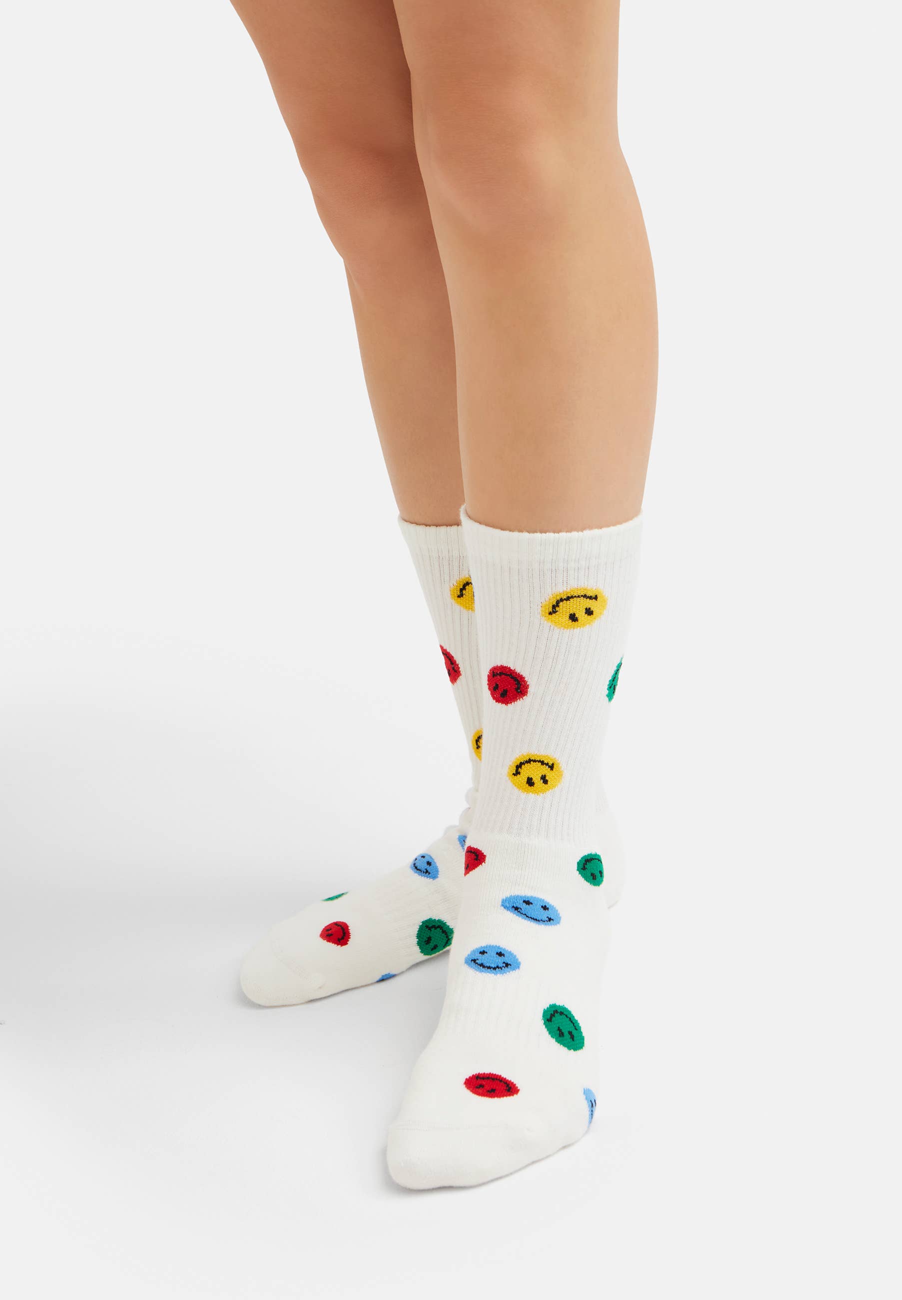 Natural Vibes - Wholesale Socks - Unisex - 2-Pack Gift Set Smile - Organic Crew Socks2