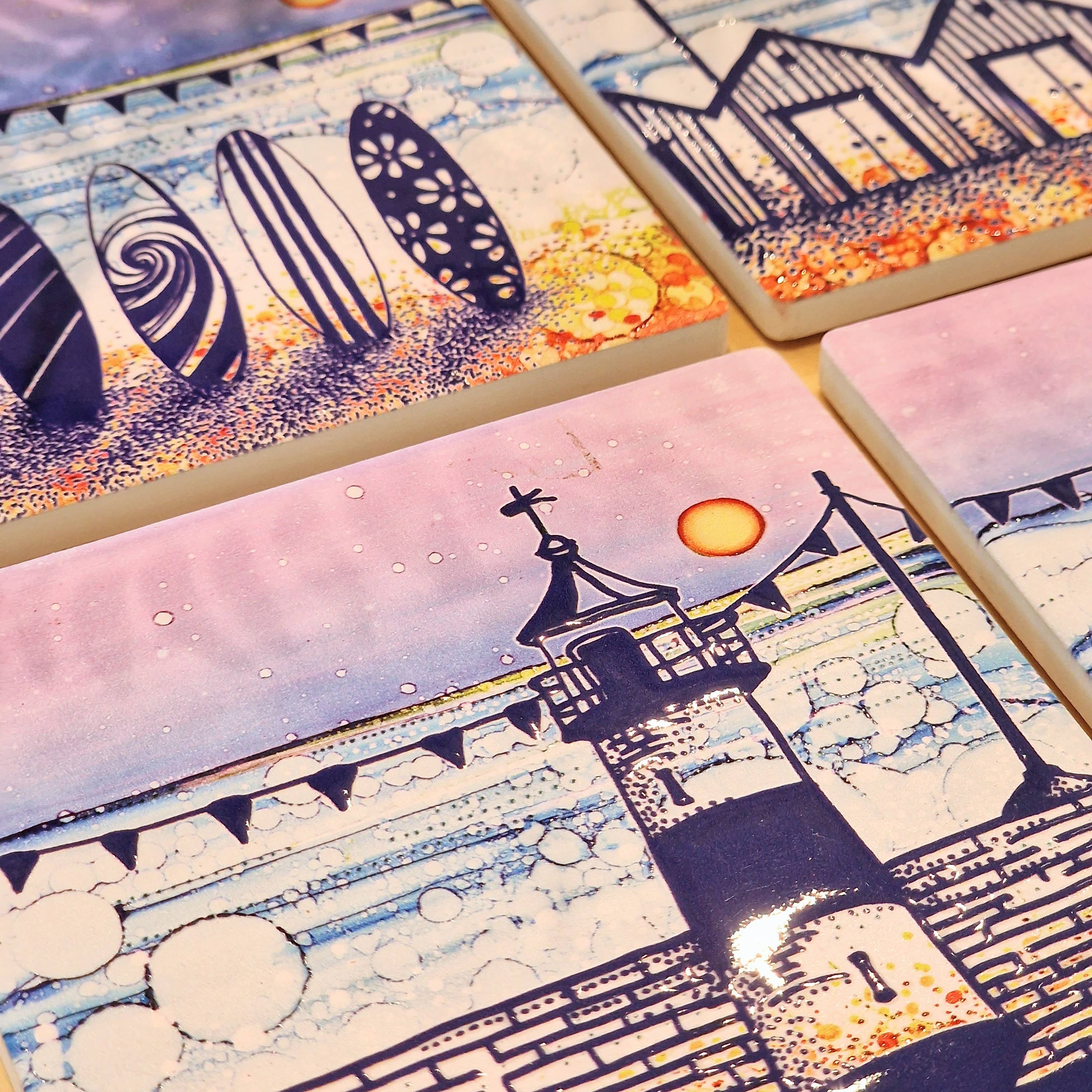 By Jo Crafts – wholesale Coasters – 130-C Lighthouse (CR) Coaster1