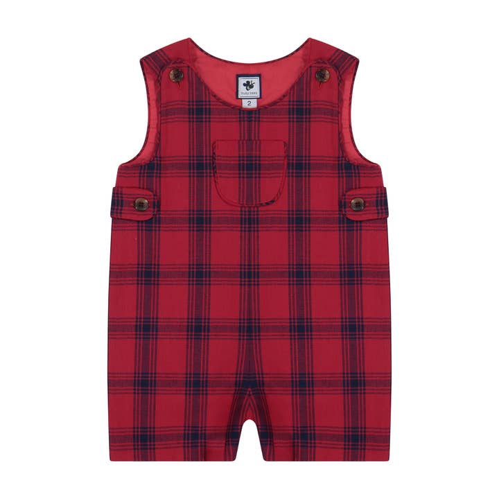 Jack Classic Shortall rot kariert für den Großhandel von Busy Bees