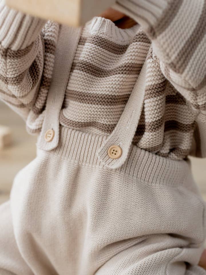 Yooushi - Wholesale Overalls - Baby - Mushroom Knit Suspender Pants5