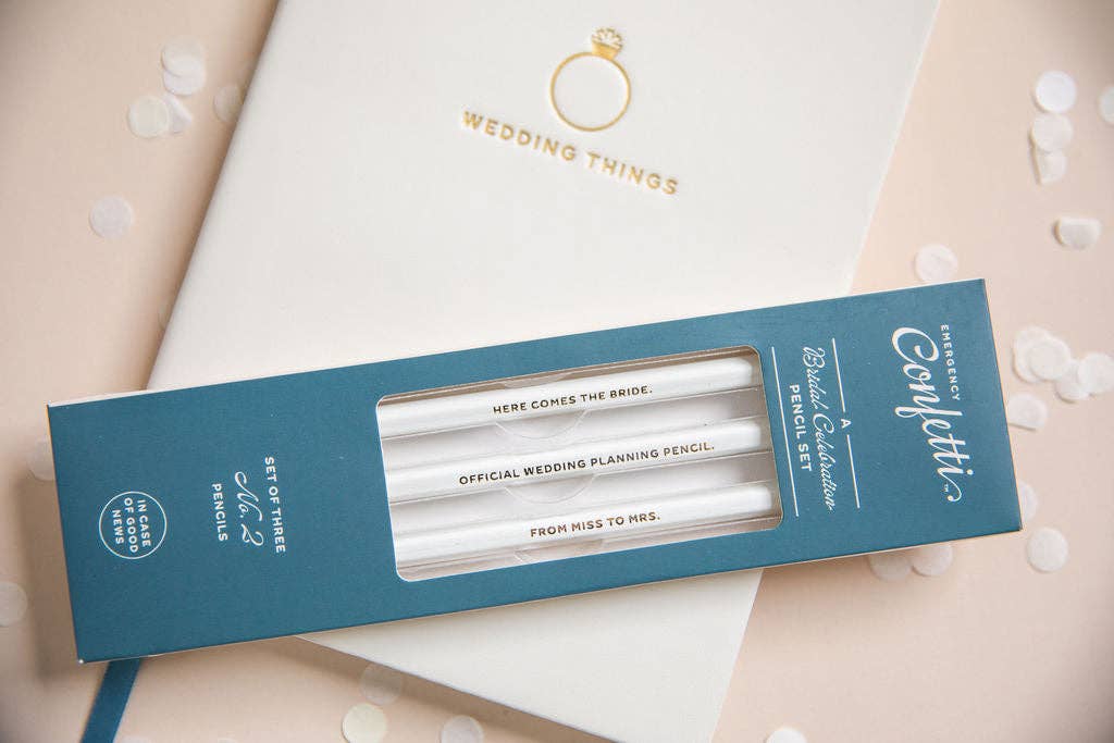 Emergency Confetti - Wholesale Pencil - Bridal Celebration Pencils5