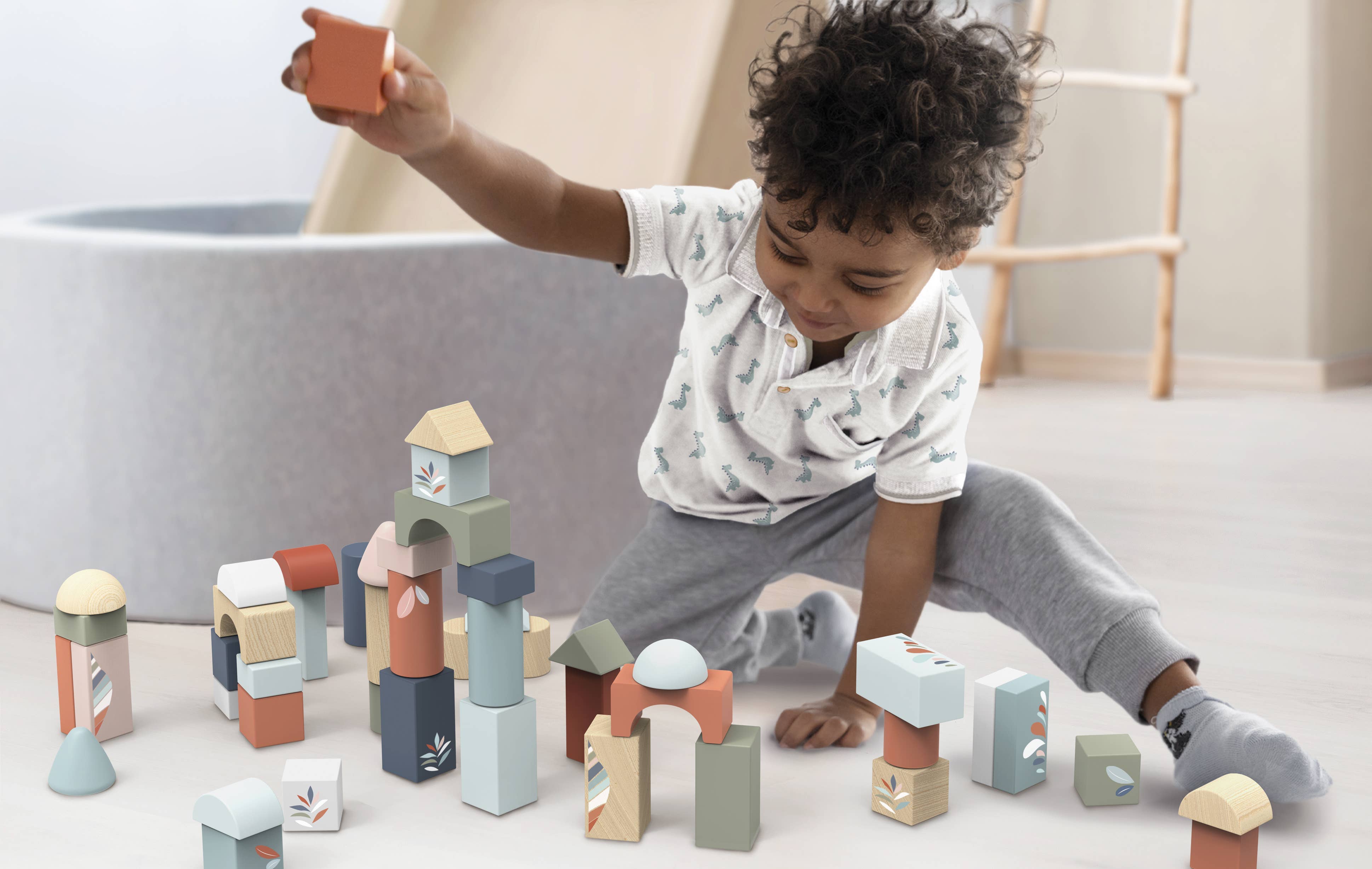 BTL Diffusion UK LTD – wholesale Blocks – Kids & baby – Speedy Monkey Building Blocks (50pcs) With Shape Sorter3