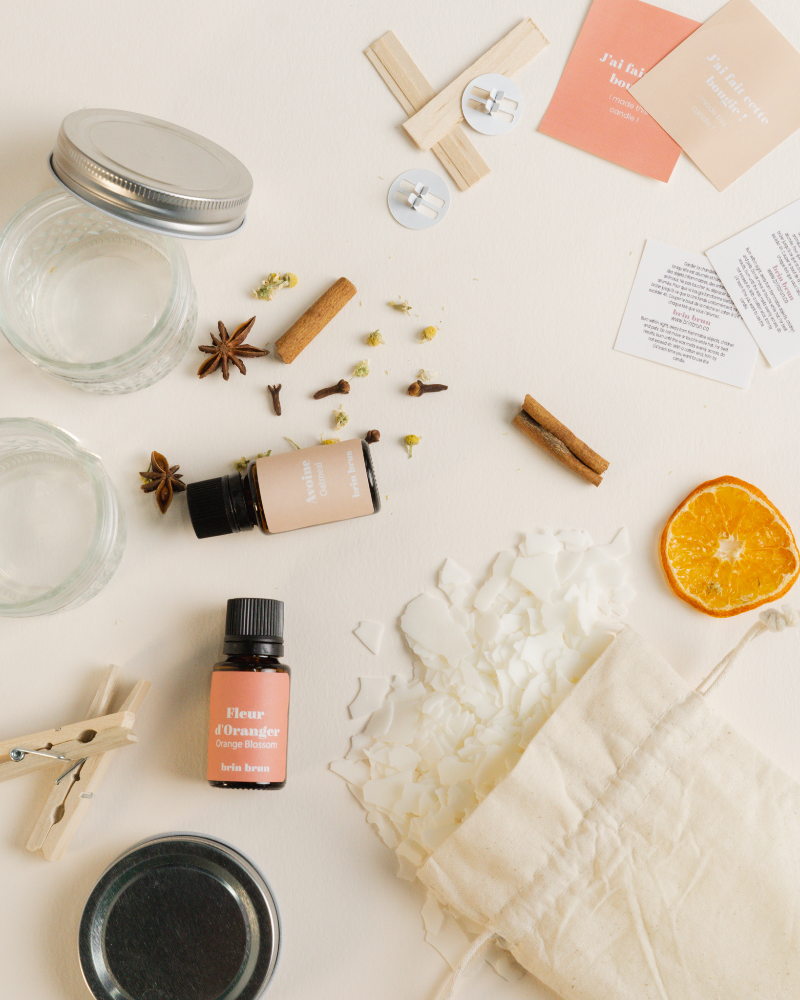 brin brun - Wholesale DIY Craft Kit - Ensemble de fabrication de bougies de saison4