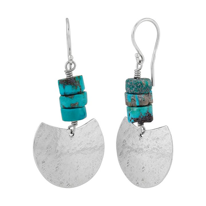 Silpada 'Deep and Direct' Sterling Silver Turquoise Earrings for wholesale by Silpada