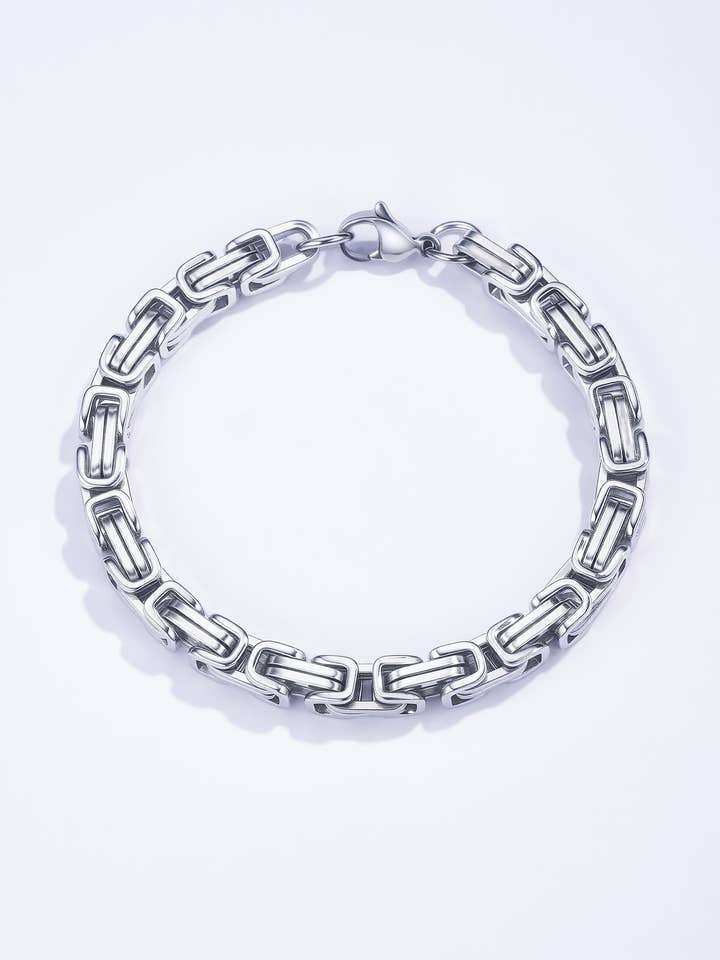 Bracelet 20cm en acier inoxydable 324OP49M pour la vente par BYREN | ÉLINE L'ATELIER
