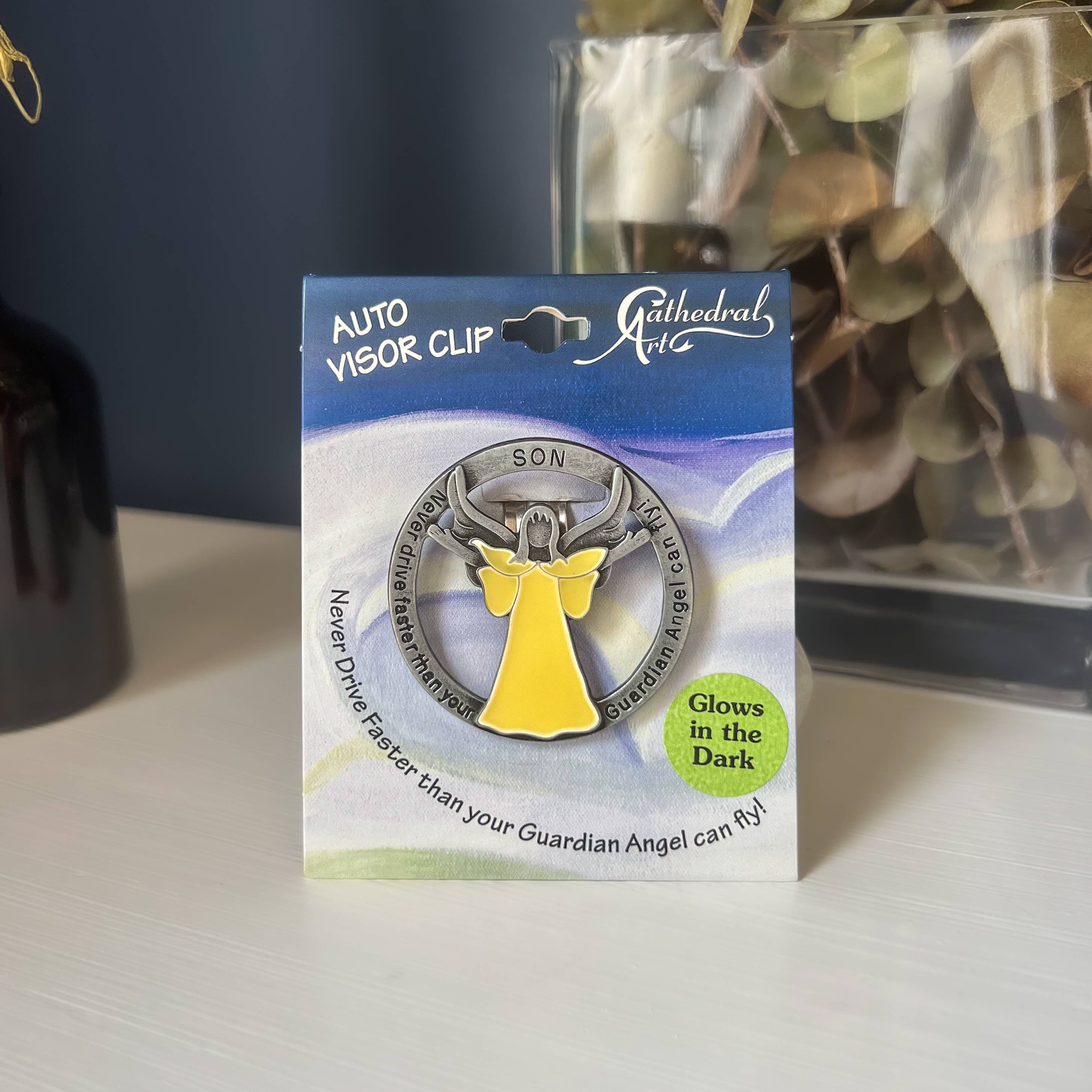 Abbey + CA Gift - Vente Breloque décorative pour voiture – unisexe - Clip de visière qui brille10