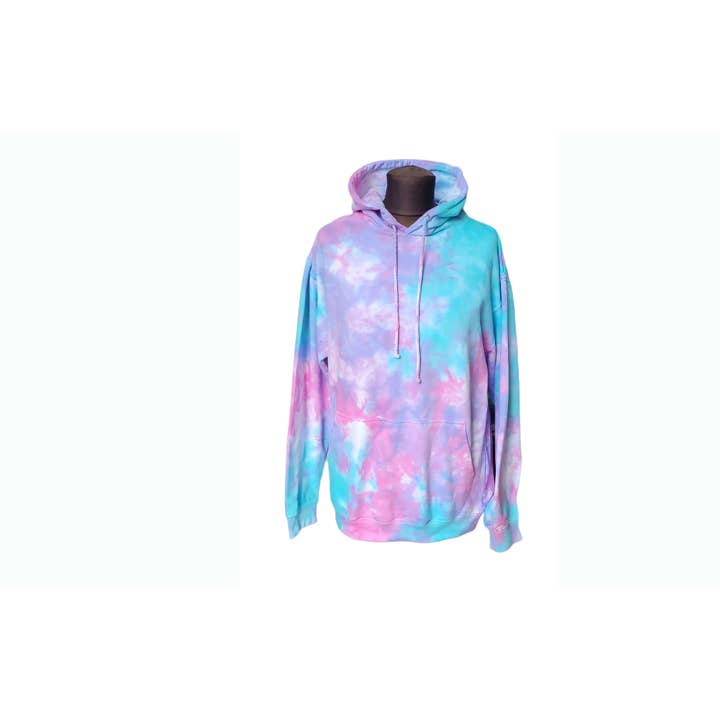 VeEco Gifts - Wholesale Hoodie - Unisex - Hand-Dyed Scrunch Tie Dye Hoodie – Pastel Hues3