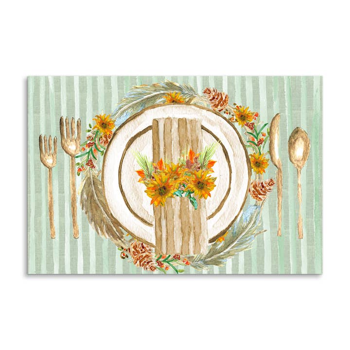French Graffiti - Wholesale Disposable Placemat - Fall Placesetting Paper Placemats1