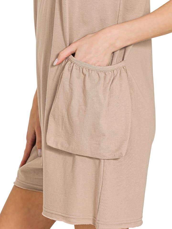 42POPS - Wholesale Romper - Women's - `.Spaghetti Strap Pocketed Romper w/ Pockets3