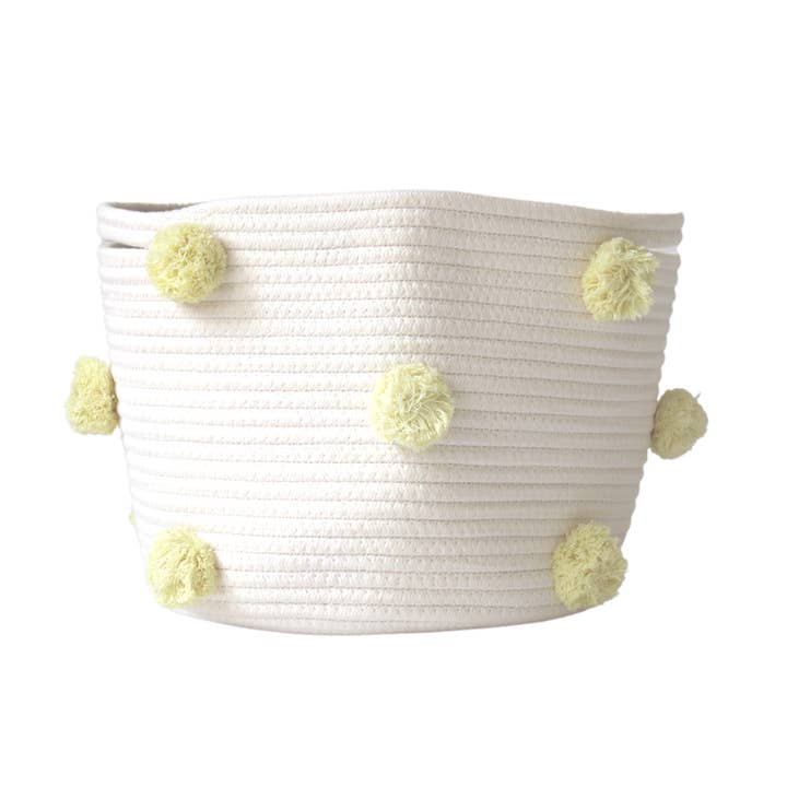 Cesta para pompones Buttercream, tamaño mediano para venta al por mayor de Twig and Tassel