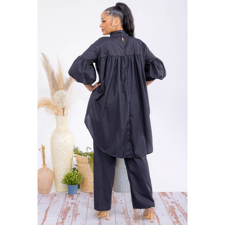 omgstyles – wholesale Top & pants set (NOT Loungewear) – Women's – Plus Size Hi Lo Two Piece Set9