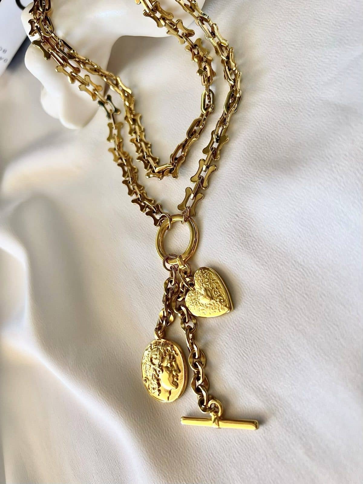 Goupi - Wholesale Y-Neck/Lariat Necklace - Gold Charm Lariat And Long Necklace5