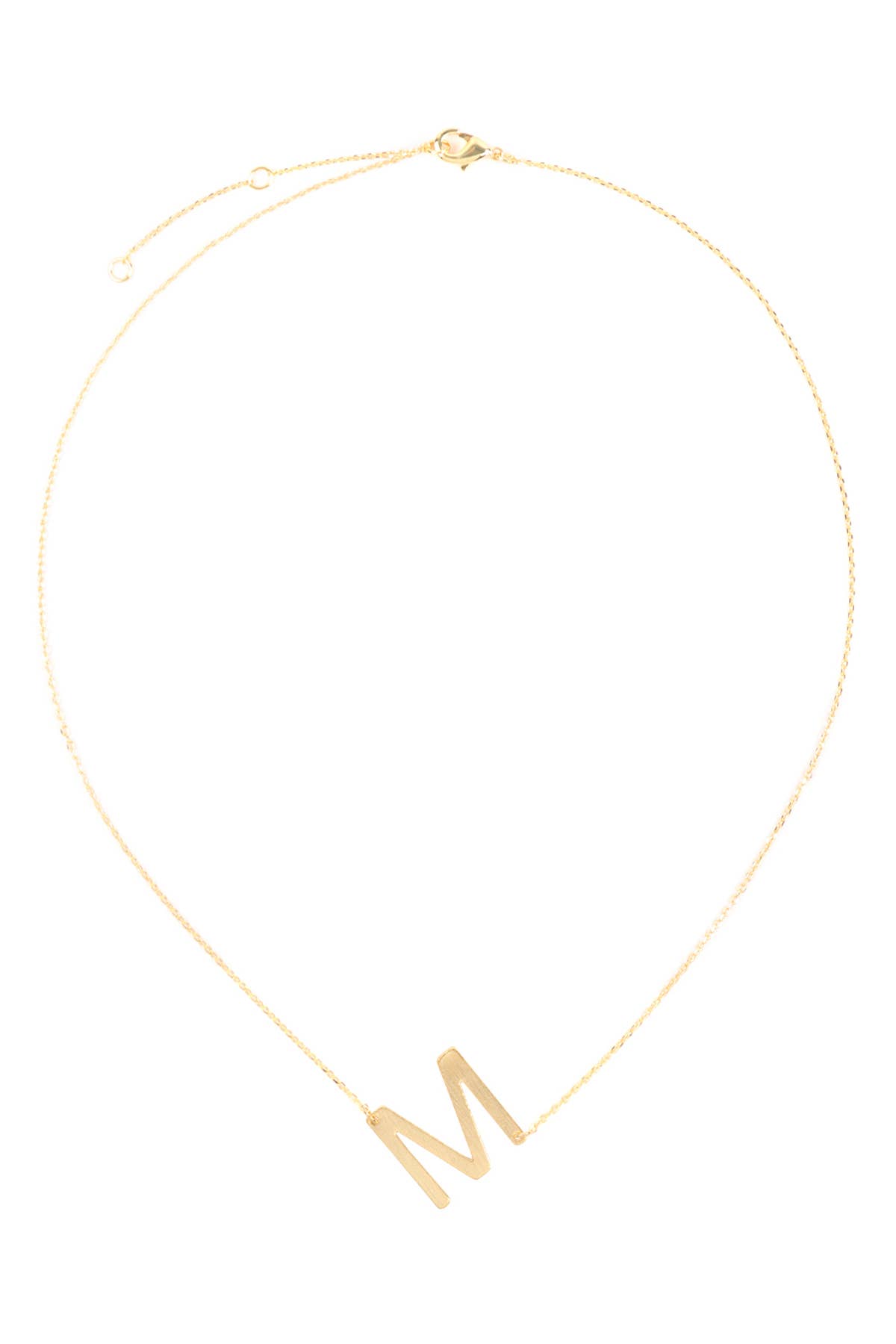 MYS Wholesale Inc - Wholesale Pendant/Charm Necklace - Initial Rough Finish Chain Necklace45