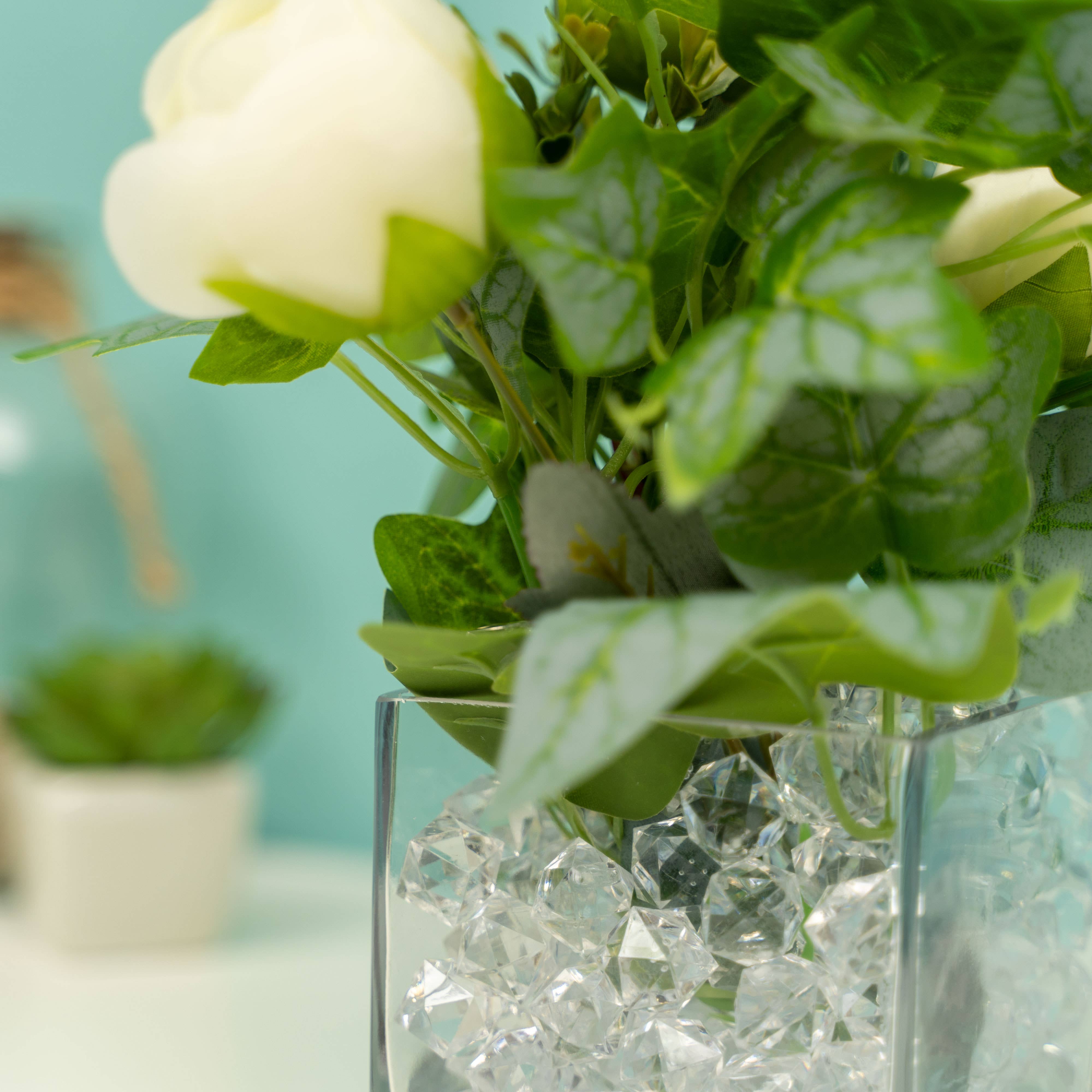 Portofino International Trading, USA - Wholesale Vase - 4 Inch Square Clear Glass Vase6