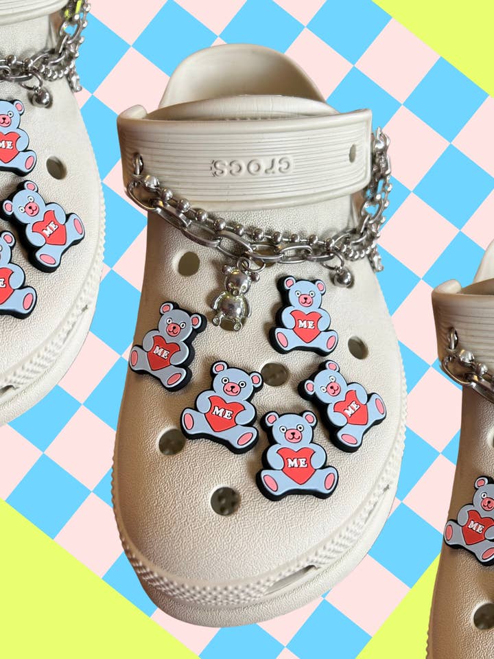 Charme de sapato I Love Me Teddy Bear por atacado de The Peach Fuzz