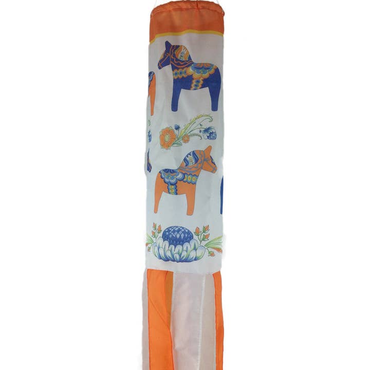 European Heritage Gifts - Wholesale Wind Chime - Swedish Wind Sock: Dala Horse