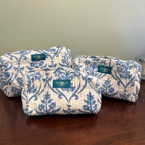 Washbag Set of 3 for wholesale by ACQUA LONDON