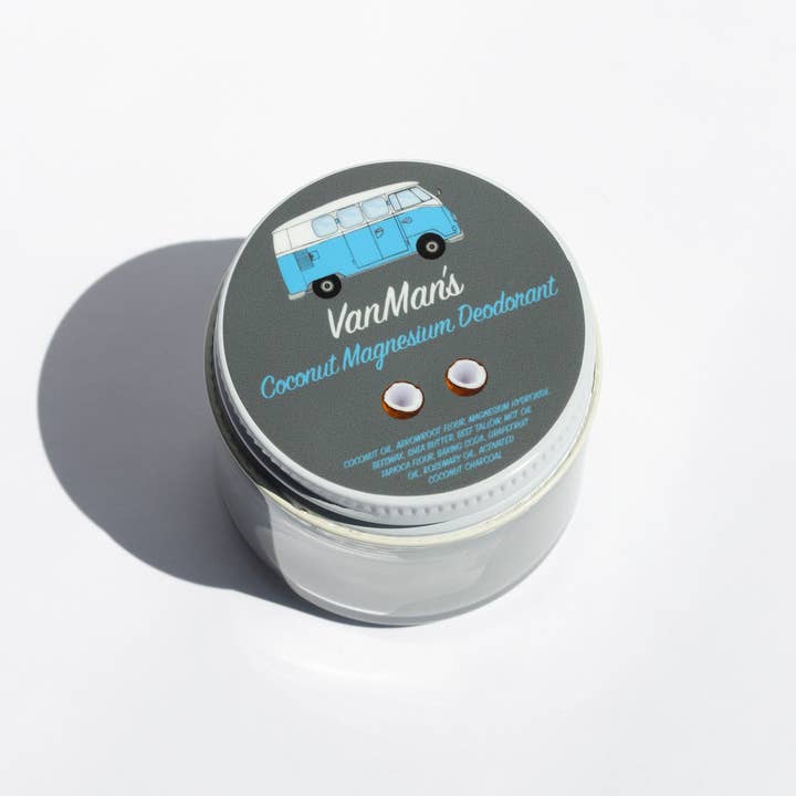 The VanMan Company - Wholesale Deodorant - Unisex - VanMan's Coconut Magnesium Deodorant - 2 oz5
