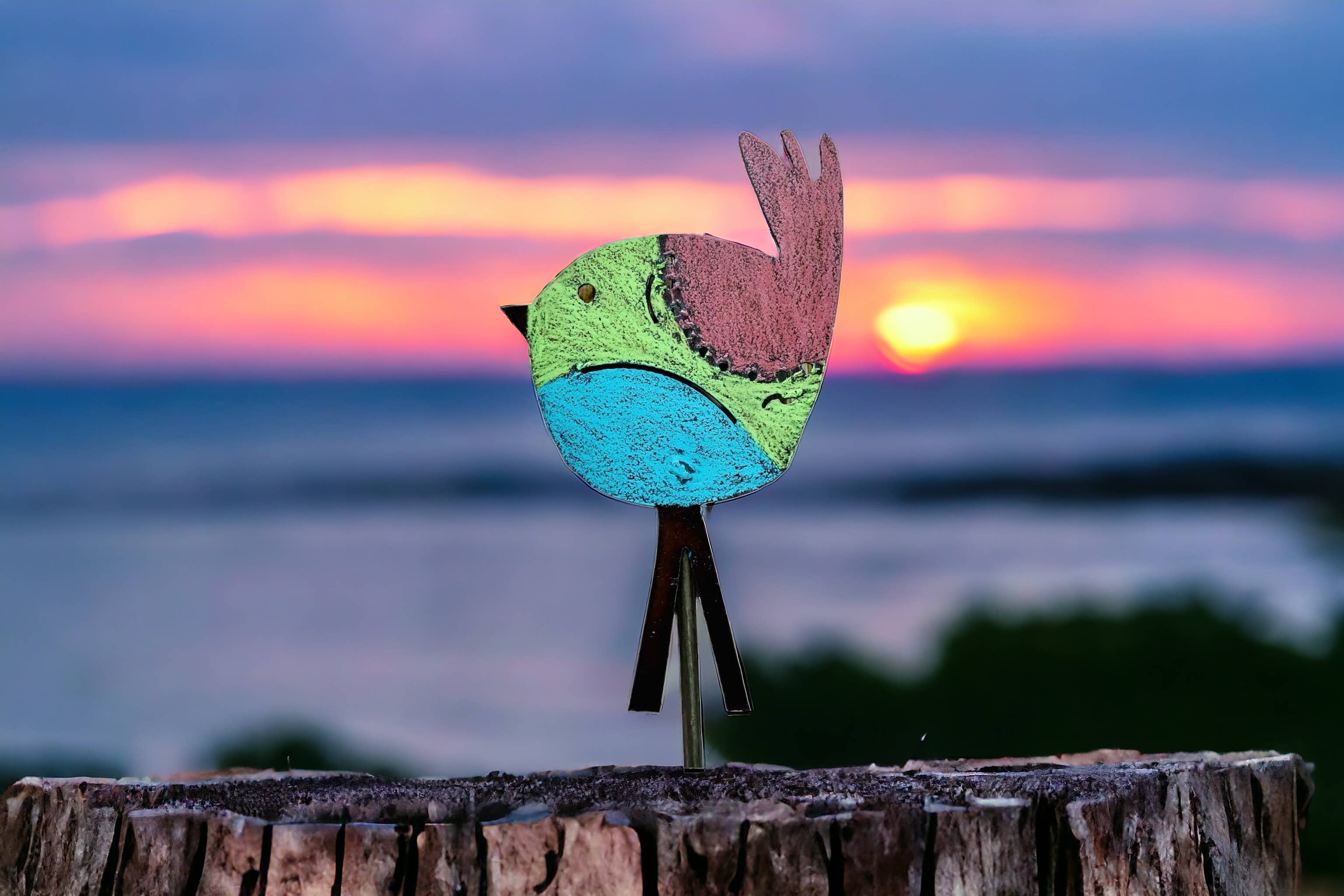 Whimsies - Wholesale Garden/Lawn Stake - Bird Plant Stake Garden stake Spring outdoor Patio Shimmers