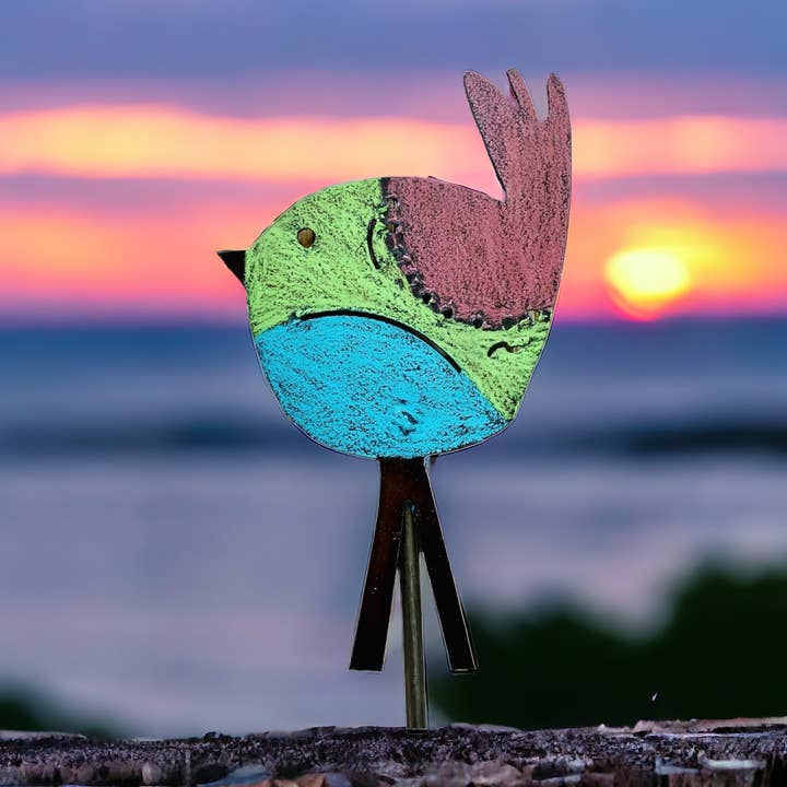 Whimsies - Wholesale Garden/Lawn Stake - Bird Plant Stake Garden stake Spring outdoor Patio Shimmers0
