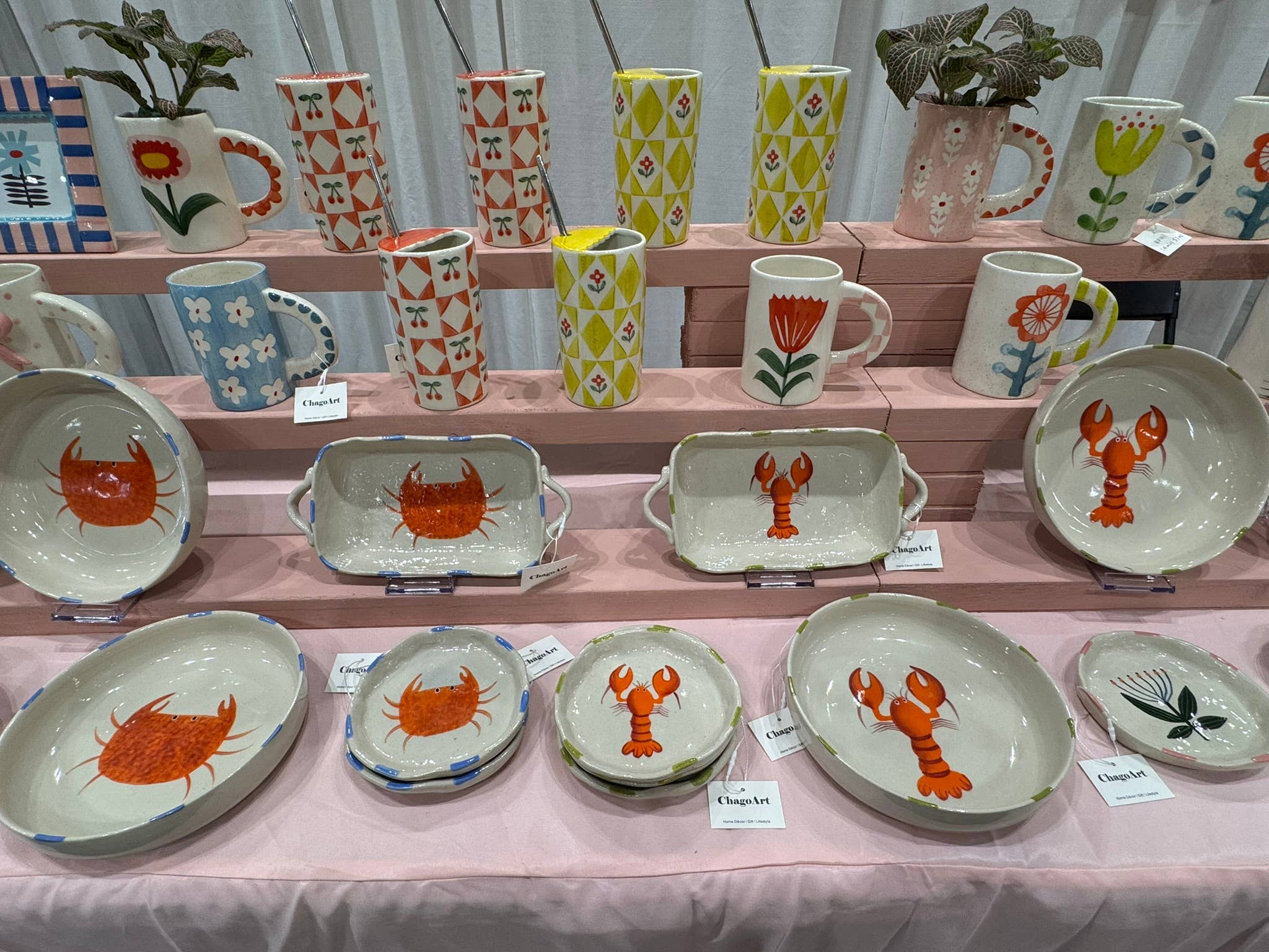 ChagoArt – Großhandel Dekorative Platte/Teller/Schüssel – Keramik-Backform-Bäcker-Ofenformen-Backgeschirr-Hummer3