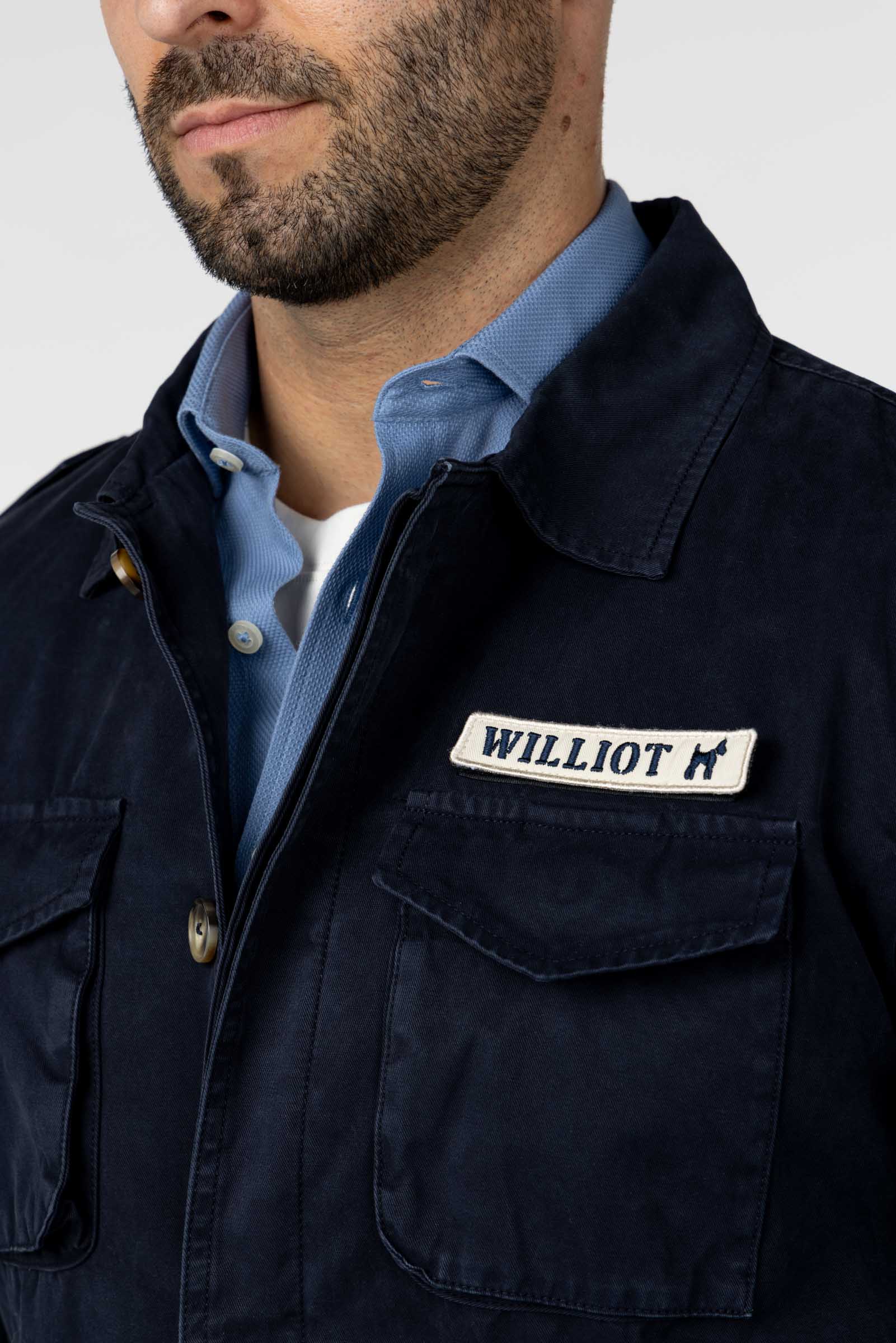 williot – Großhandel Jacke - Herren – In der Sahara gefärbtes Kleidungsstück mit austauschbaren Patches.4