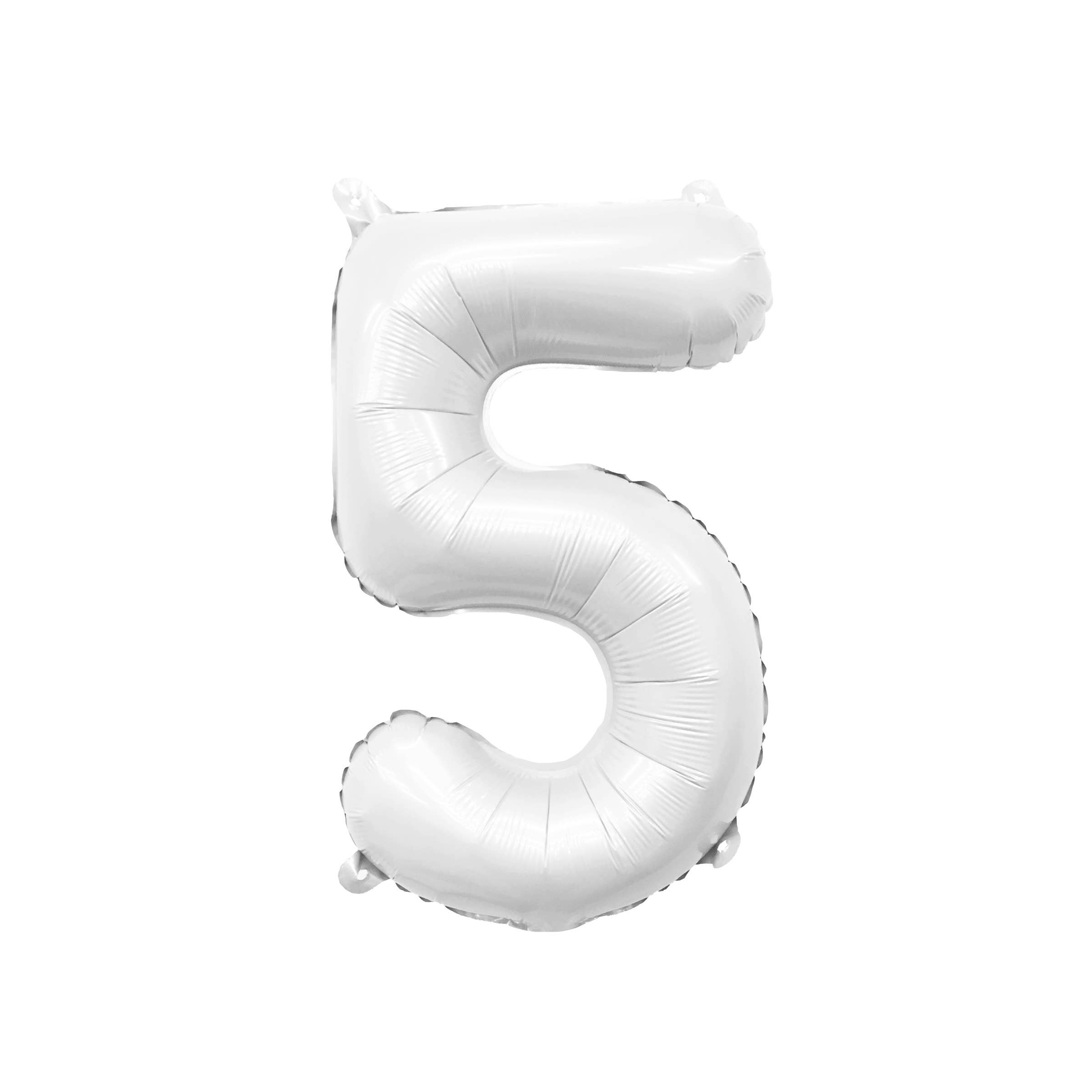 Ellie's Party Supply - Vendita all'ingrosso A palloncino - Palloncini numerici in mylar bianco opaco (81 cm)5