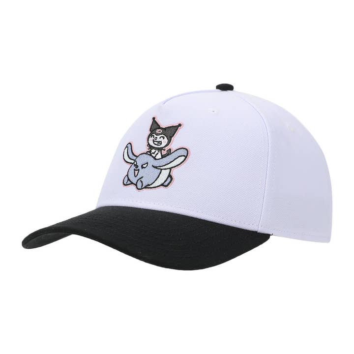 Kuromi & Baku Embroidered Hat for wholesale by Bioworld Merchandising