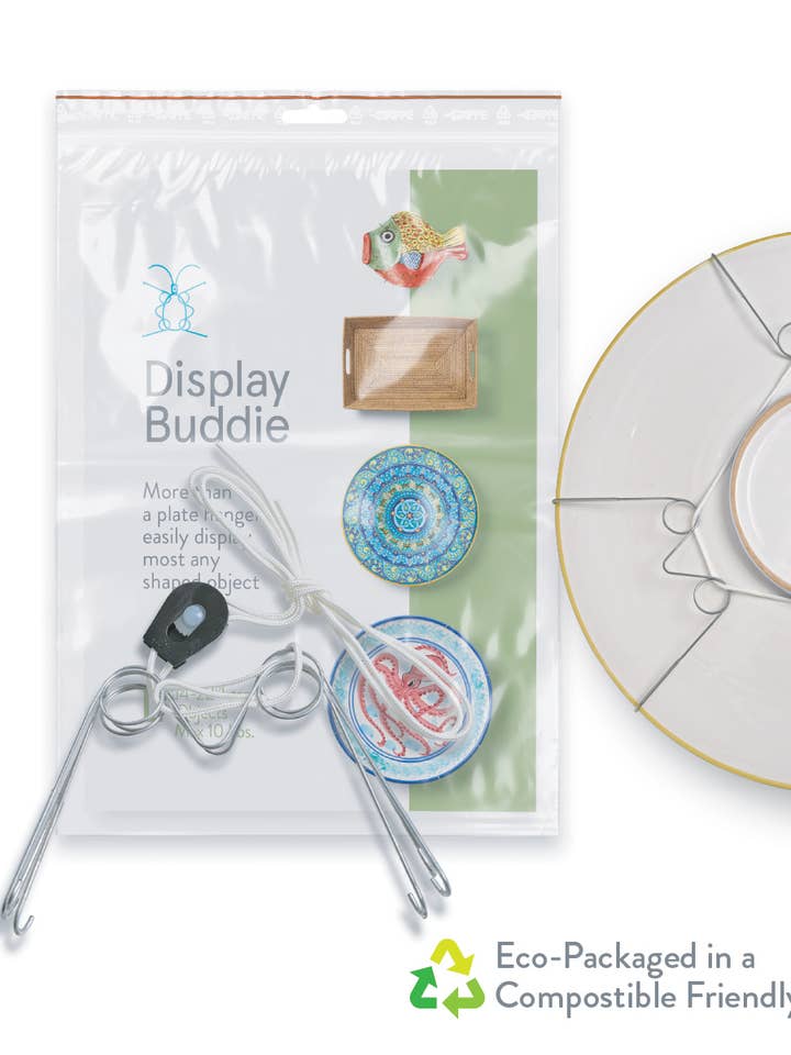 Large Adjustable Plate Hanger | Fits 14"-22" Wall Décor for wholesale by Display Buddie LLC