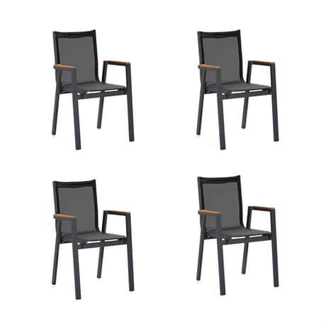 Deholzwart GmbH - Wholesale Patio Arm Chair - Ottawa aluminum garden chair