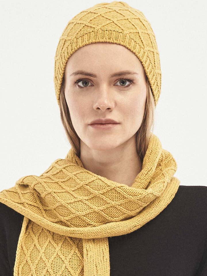 Strick-Beanie aus Bio-Merinowolle und Bio-Baumwolle for wholesale by ORGANICATION