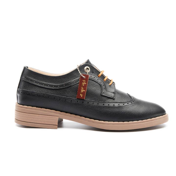 BROGUE black+lacet doré for wholesale by FLECHR by Kimberly Fletcher
