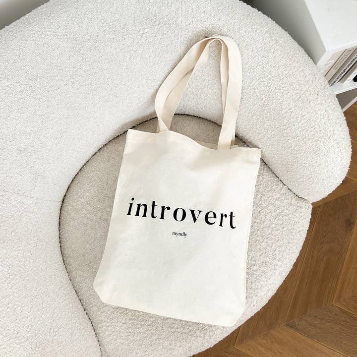 Myndly | Work+Life Essentials - Wholesale Tote Bag - Unisex - Introvert Tote Bag0