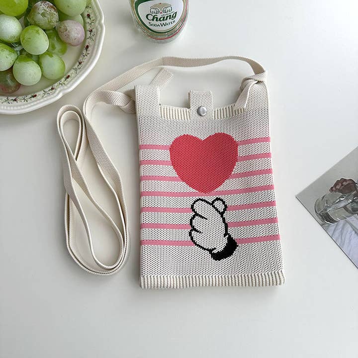 VividLux - Wholesale Phone Wallet - Women's - Crossbody Knit Phone Bag B0014