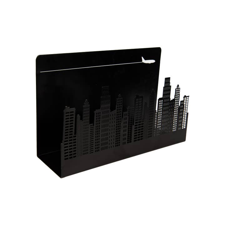 Magazine Rack 'Skyline' - Black for wholesale by Fisura