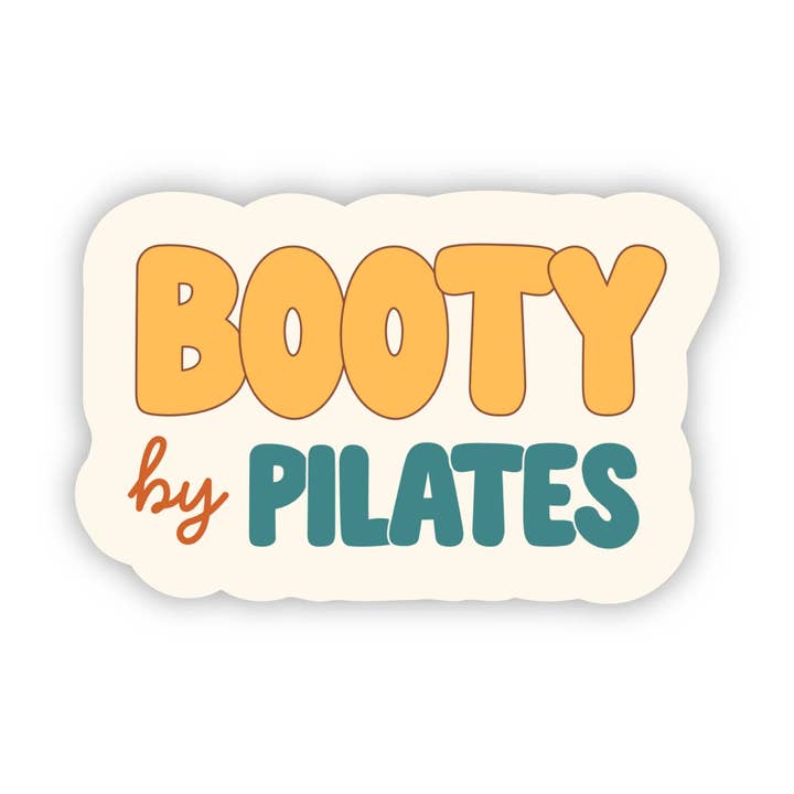 Big Moods - Wholesale Sticker - Booty By Pilates Text Sticker1