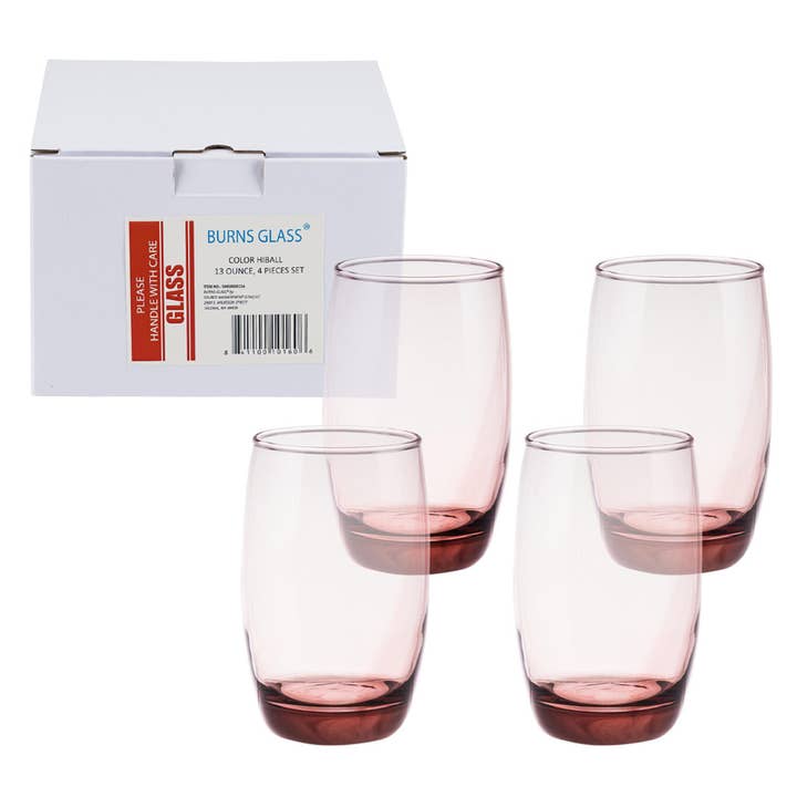 Deluxe Import Trading - Wholesale Wine Glass - GLASS SET 4pc 13oz BRANDYWINE
