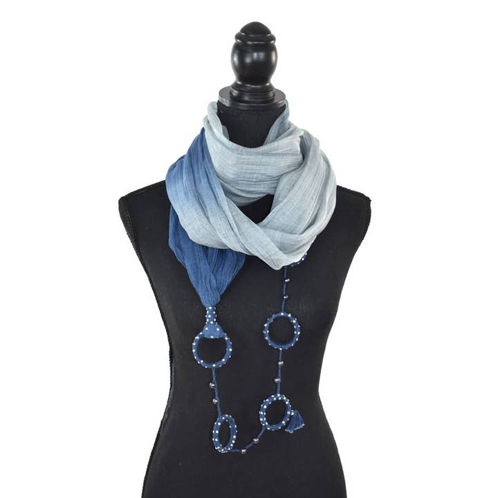 Dupatta Designs - Wholesale Scarf - Women's - Unity Jeweled Infinity Scarf3