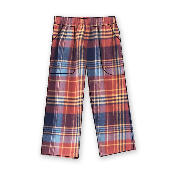 Pantalón bebé | Tartán oxidado para venta al por mayor de Beet World