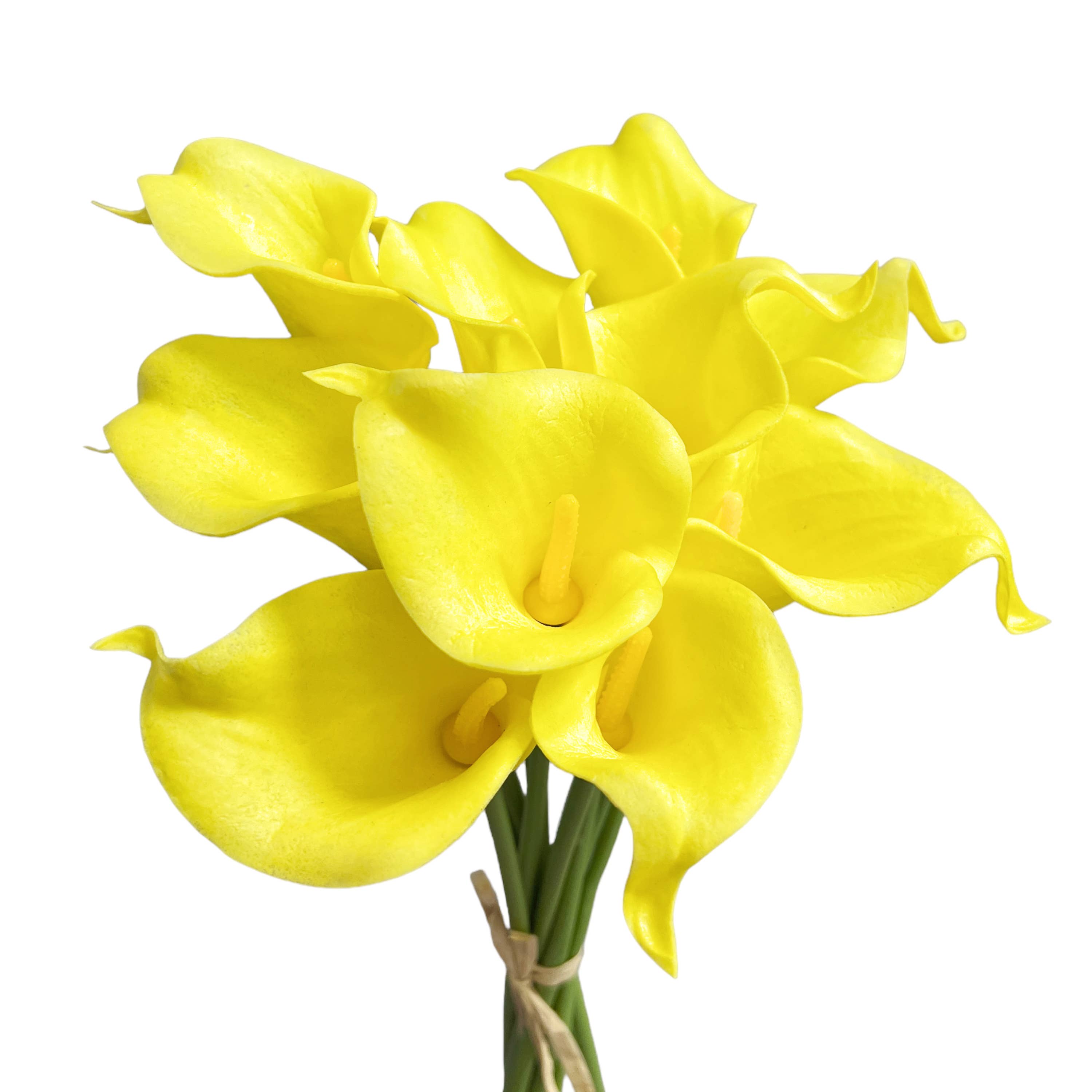 Sun Decorer - Venta al por mayor Flores artificiales - Tallo de flores artificiales de lirio de cala (paquete de 10)7